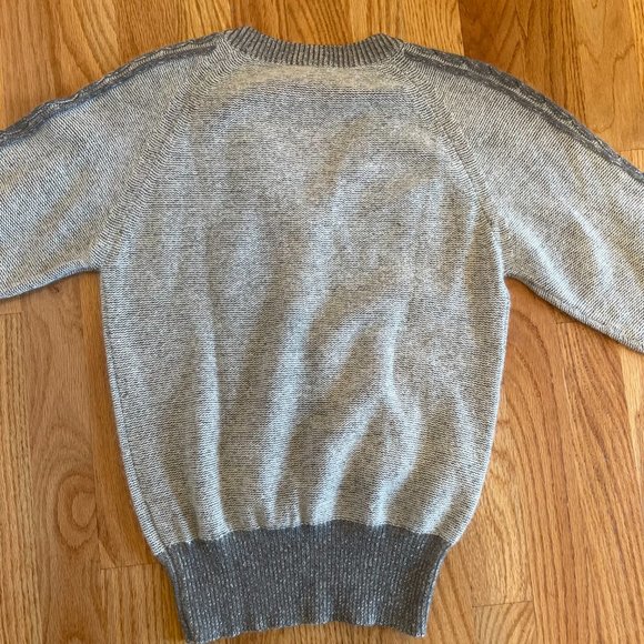 Vintage Fay’s Closet V-Neck Wool Angora Sweater Gray Women’s Size Small - Picture 3 of 10